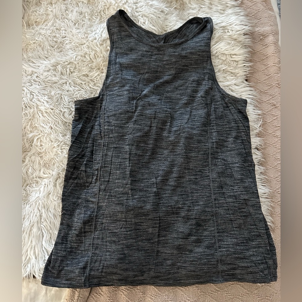 Lululemon Grey Open Back Tank Top Size M